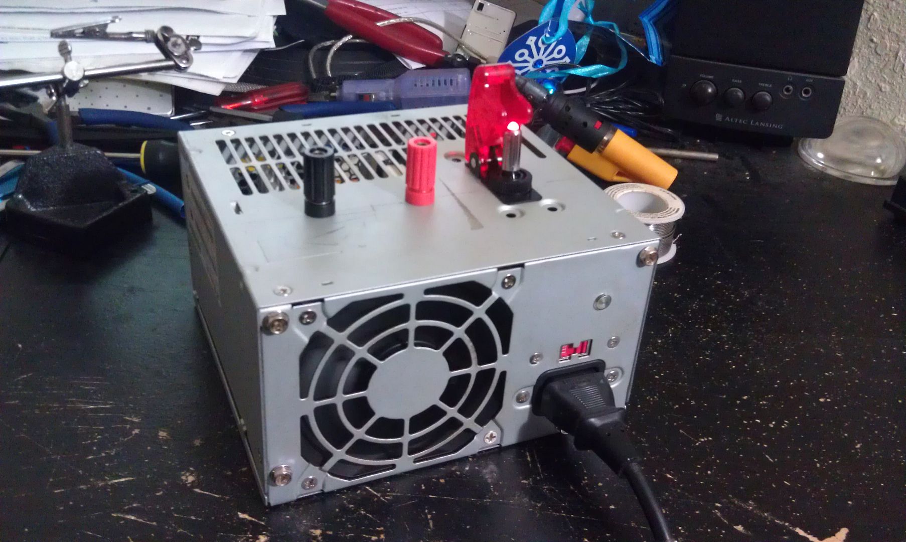 PC Power Supply converted to 12v power supply for charger